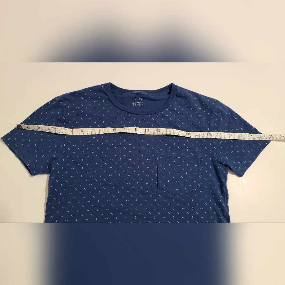 J.Crew slim‎ washed blue tshirt Mens size XS